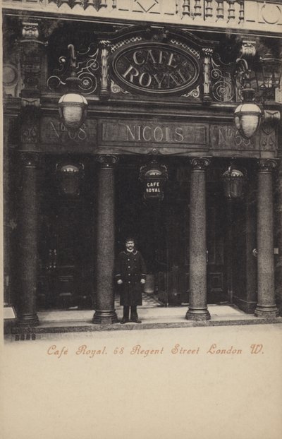 Cafe Royal, 68, Regent Street, London, West (s/v foto) av (after) English photographer