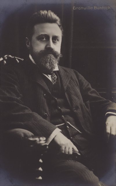 Granville Bantock, brittisk kompositör (s/v foto) av (after) English photographer