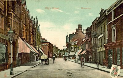 High Street, Bromley (färgfoto) av (after) English photographer