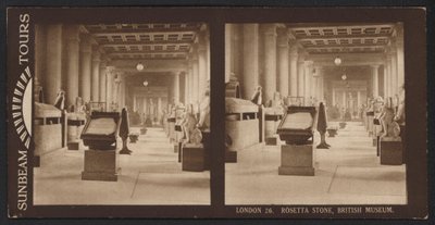 London, Rosetta Stone, British Museum (s/v foto) av (after) English photographer
