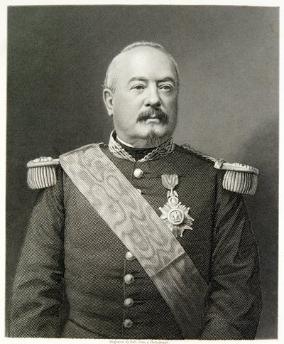 Marskalk Bazaine (gravyr) av (after) English photographer