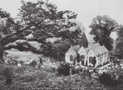 Ribbesford från Church Hill (svartvitt foto) av (after) English photographer