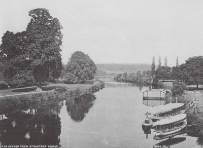 Severn från Stourport Bridge (svartvitt foto) av (after) English photographer