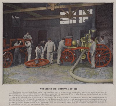 Ateliers de Construction (färgad bild) av (after) French Photographer
