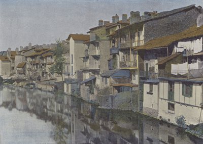 Aurillac, La jordanne (färgad bild) av (after) French Photographer