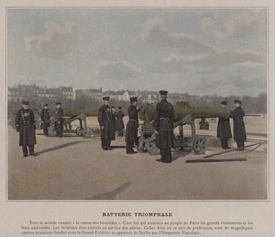Triumphal Battery (färgad bild) av (after) French Photographer