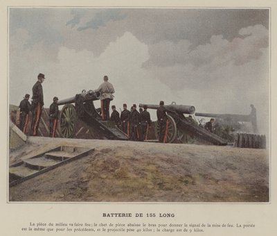 Batterie de 155 Long (färgad bild) av (after) French Photographer