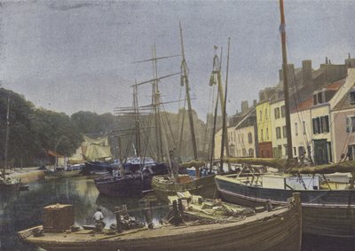 Belle-Ile-en-Mer, Port de Palais (färgad bild) av (after) French Photographer