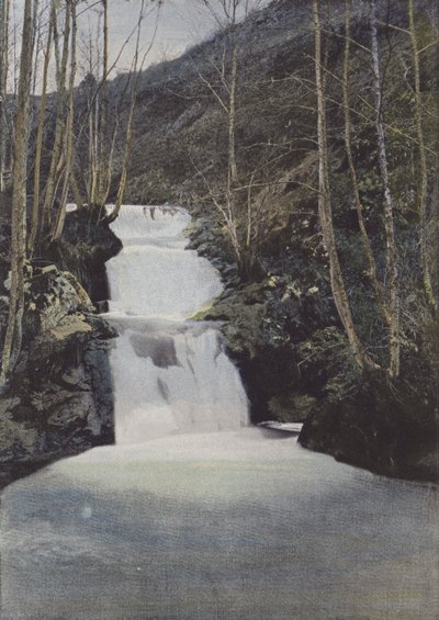 Cascade du Benet, pres Murat (färgad bild) av (after) French Photographer