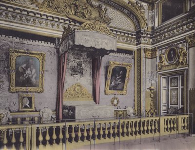 Chambre de Louis XIV, Louis XIV sovrum (färgat foto) av (after) French Photographer