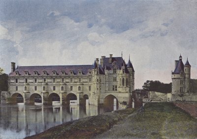 Chateau de Chenonceaux (färgad bild) av (after) French Photographer