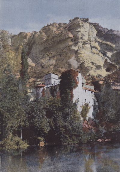 Chateau de la Caze (färgad bild) av (after) French Photographer
