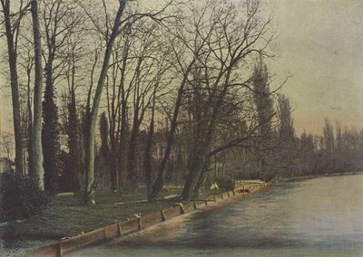 Enghien, Le Lac (färgad bild) av (after) French Photographer