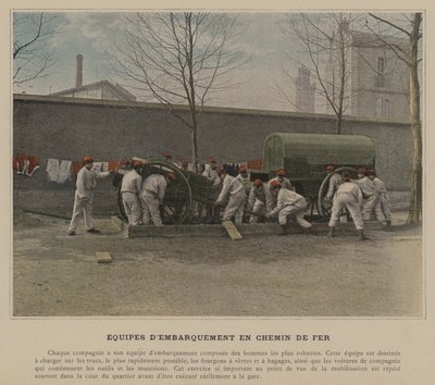 Railway Boarding Crews (färgad bild) av (after) French Photographer