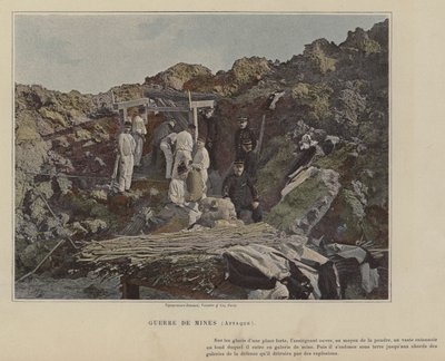 Mine Warfare, Attack (färgad bild) av (after) French Photographer