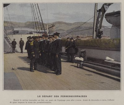 The Leave of Permission (färgad bild) av (after) French Photographer