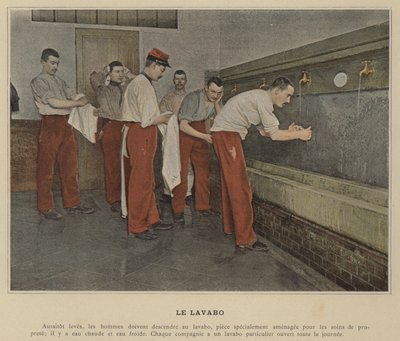 Le Lavabo (färgad bild) av (after) French Photographer