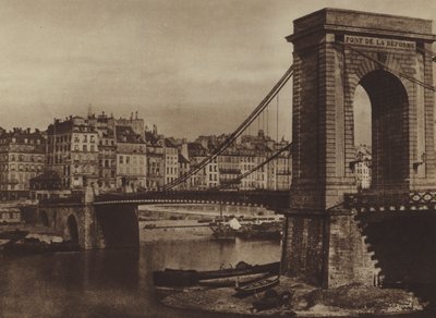 Pont Louis-Philippe, Reformens bro under revolutionen 1848 (s/v foto) av (after) French Photographer