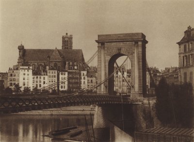 Pont Louis-Philippe mot högra stranden (s/v foto) av (after) French Photographer