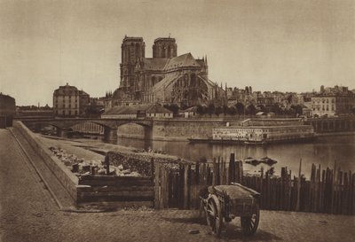 Absiden av Notre-Dame (s/v foto) av (after) French Photographer