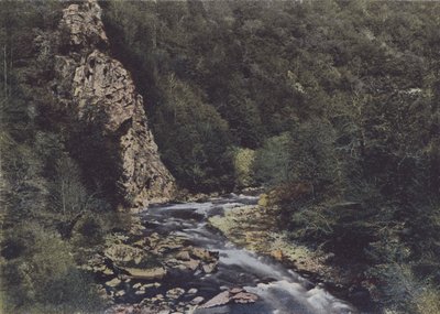 Gorges de la Cere mellan Siran och Lamativie (färgad bild) av (after) French Photographer
