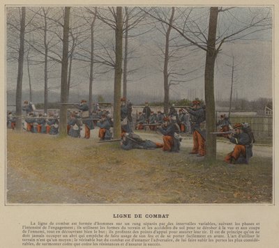 Combat Line (färgad bild) av (after) French Photographer