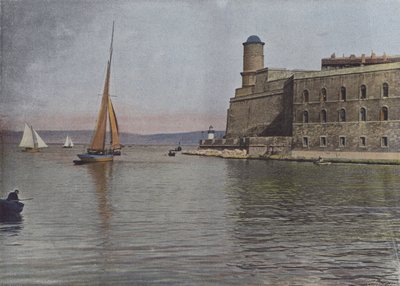Marseille, Fort Saint-Jean (färgat foto) av (after) French Photographer