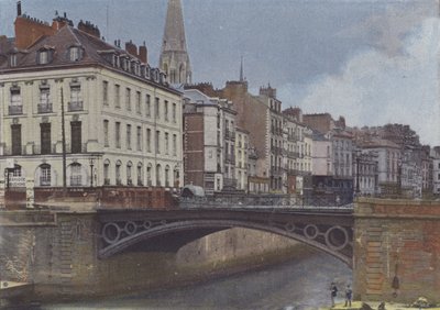 Nantes, the Erdre (färgad bild) av (after) French Photographer