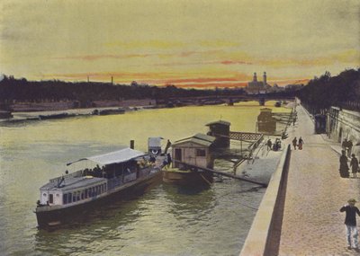 Paris, Seine (färgad bild) av (after) French Photographer