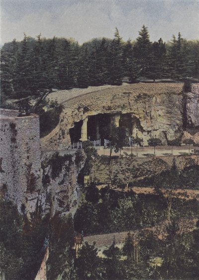 Roc-Amadour, Crypt of Saint-Amadour (färgad bild) av (after) French Photographer