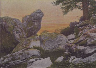 Rochers du mont Ussy (färgad bild) av (after) French Photographer