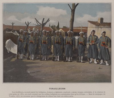 Skirmishers (färgad bild) av (after) French Photographer