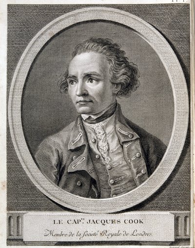 Kapten James Cook, medlem av Royal Society of London av (after) French School
