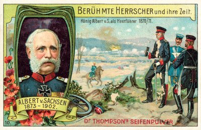 Kung Albert av Sachsen tjänstgjorde som general under det fransk-preussiska kriget av (after) German School