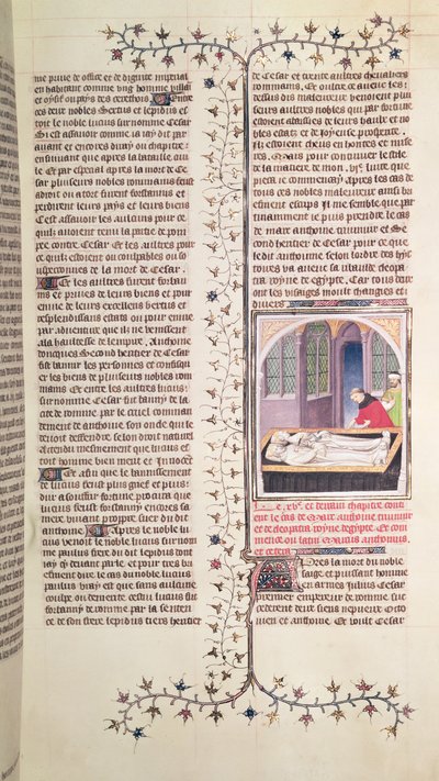 Marcus Antonius och Kleopatras grav, av Boucicauts mästare och verkstad av (and workshop) Boucicaut Master