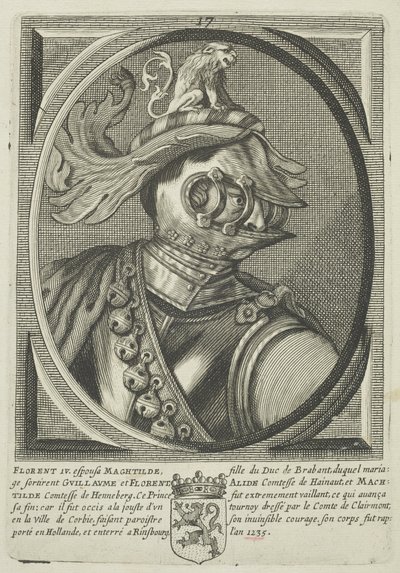 Floris IV, greve av Holland (gravyr) av (attr.to) French School