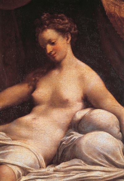 Danae, ca 1531, av Antonio Allegri, känd som Correggio (1489-ca 1534), olja på duk av (c.1489-1534) Correggio