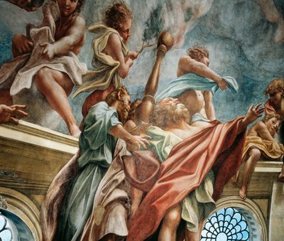 Apostel, detalj från Jungfruns antagande av (c.1489 1534) Correggio