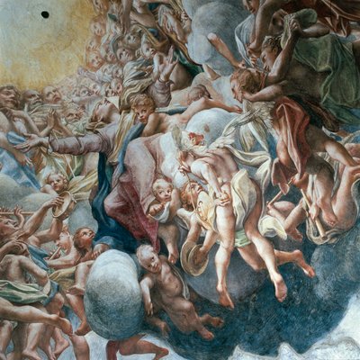Antagande av Jungfru av (c.1489 1534) Correggio