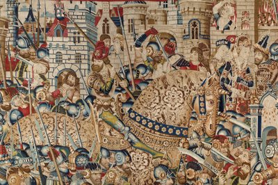 Der Trojanische Krieg: Die Zerstörung von Troja, um 1470 von (fl.1450-75) Master of Coetivy