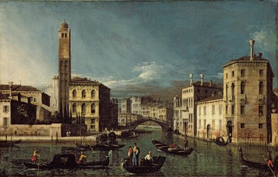 Kanalscen, Venedig av Giovanni Antonio Canal
