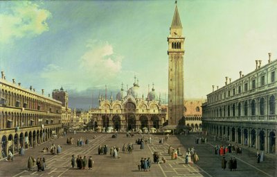 Piazza San Marco, Venedig, ca 1730-35 av Giovanni Antonio Canal