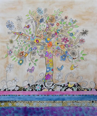 Hippie-träd av Marys Watercolors
