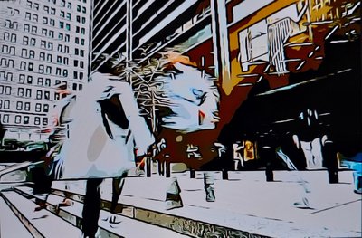Abstrakt urban oskärpa av Mavet