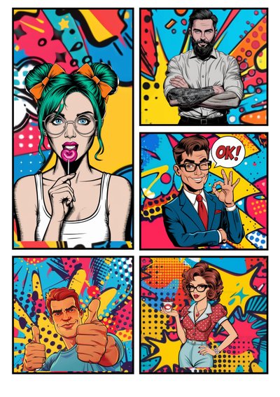 Popart serietidning "OK" av Mario Witt