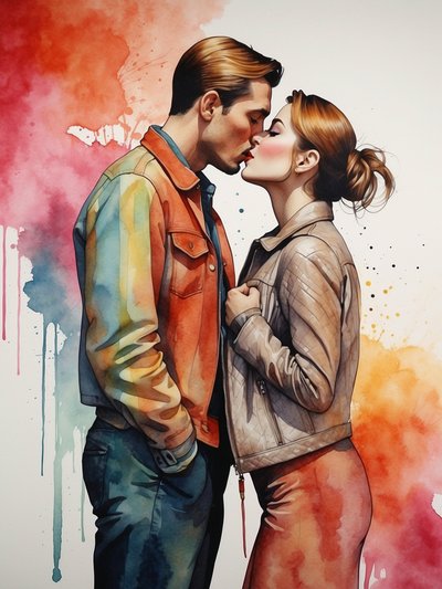 Popart Kiss W62 av Mario Witt
