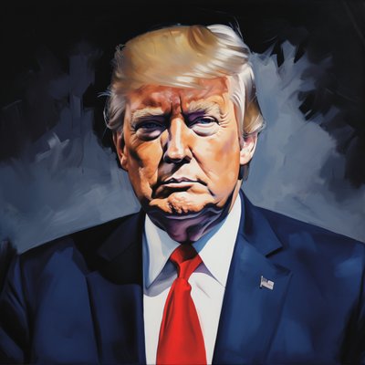 Akryl Donald Trump Politik Konst Målningar till salu, väggdekorationer tryck av F. Abderrahim