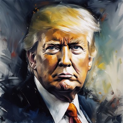 Donald trump målning, stora affischkonsttryck, moderna väggdekorationsidéer av F. Abderrahim