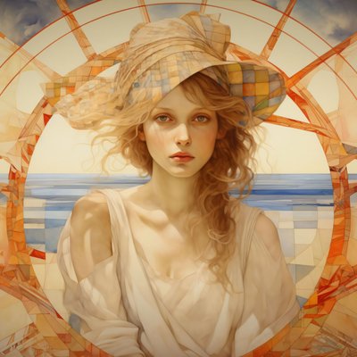 Finurlig elegans: Alice i Muchas dröm, klassisk väggdekor av F. Abderrahim