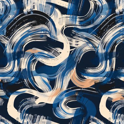 Vibrerande abstrakta penseldrag, abstrakt texturdesign, konsttryck på canvas av F. Abderrahim